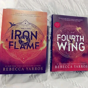 Iron flame first edition and print and fourth wing special editions first print